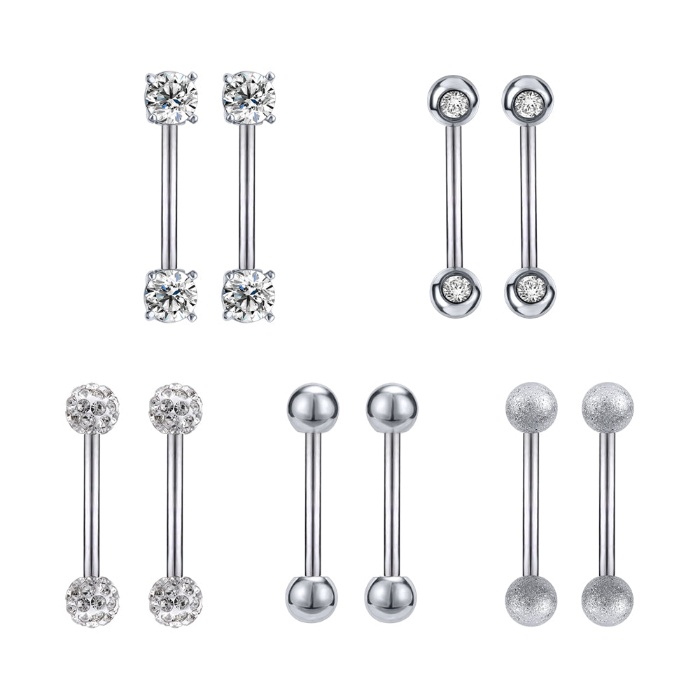 Nipple Piercing Body Jewelry Nipple Ring Body Jewelry Stainless Steel  Zircon