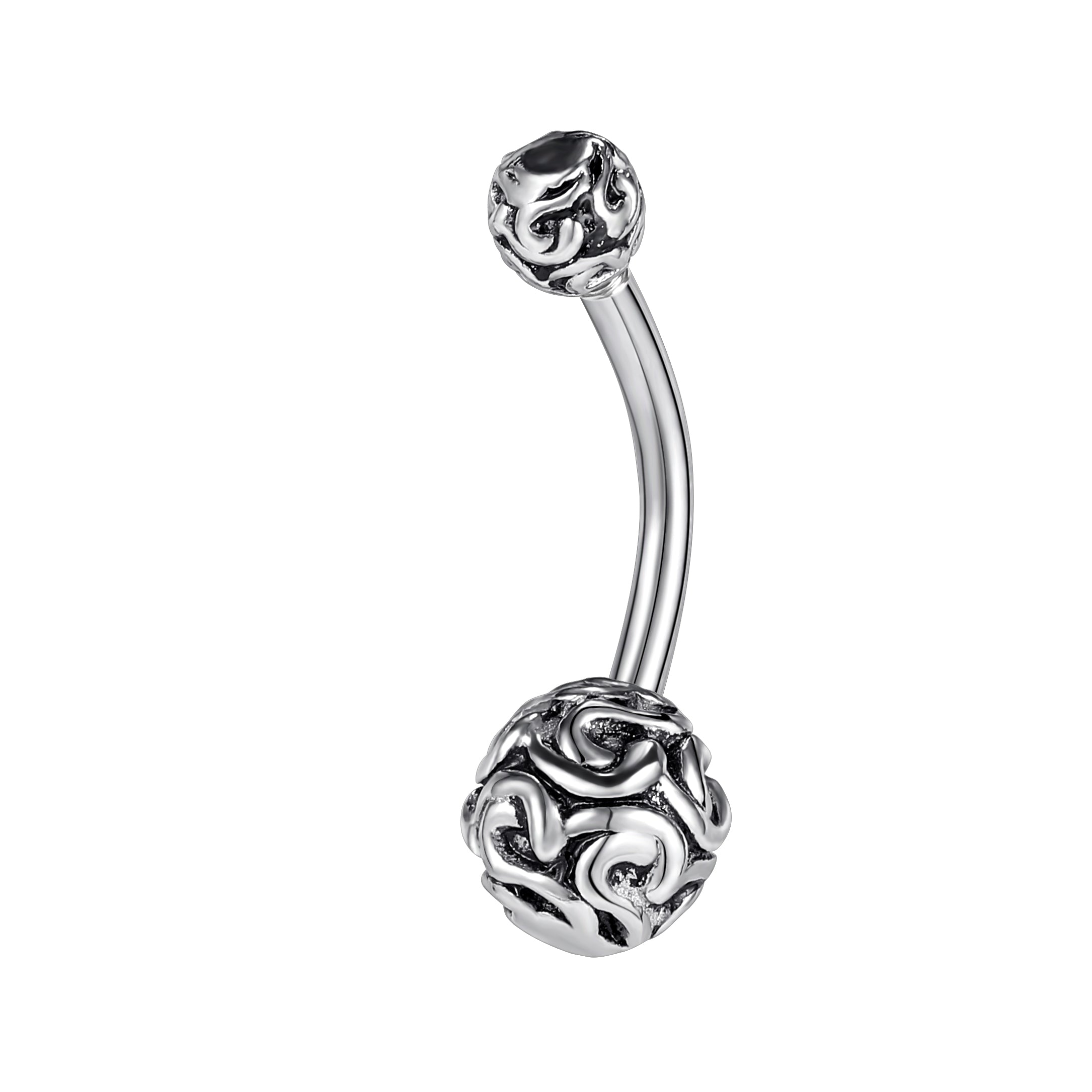 Silver ball deals belly button ring