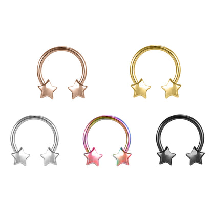 16G-Star-Nose-Rings-Horseshoe-Shape-Nose-Septum-Rings-Stainless-Steel-Septum-Clicker-Piercing