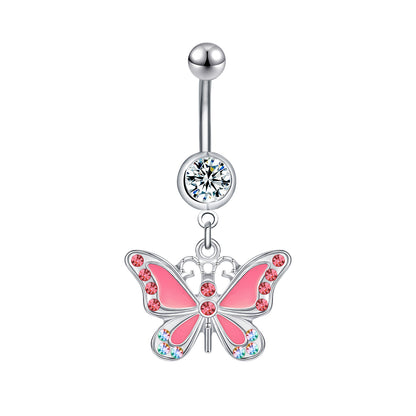 butterfly belly ring