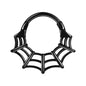 16g Cobweb Nose Ring Hinged Septum Ring Piercing Jewelry