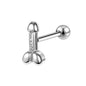 14g Threaded Tongue Ring Piercing Barbell Jewelry