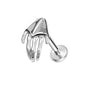 16g Sharp Claw Labret Ring Flat Back Stud Earring Conch Helix Lip Piercing