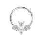 16g Bee Nose Ring Bling Crystal Septum Ring Piercing Jewelry