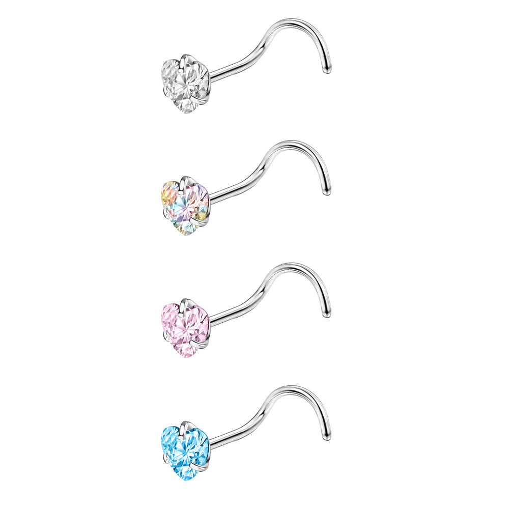 4-Pcs-Set-20G-Heart-Zircon-Nose-Studs-Piercing-Crokscrew-Shape-Nose-Rings-Stainless-Steel-Nostril Piercing