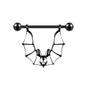 2Pcs 14G Bat Nipple Rings Punk Nipple Piercing Barbell Jewelry