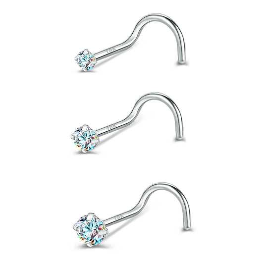 20G-AB-White-Zircon-Nose-Studs-Piercing-Crokscrew-Nose-Rings-18K-Plated-Nostril-Piercing