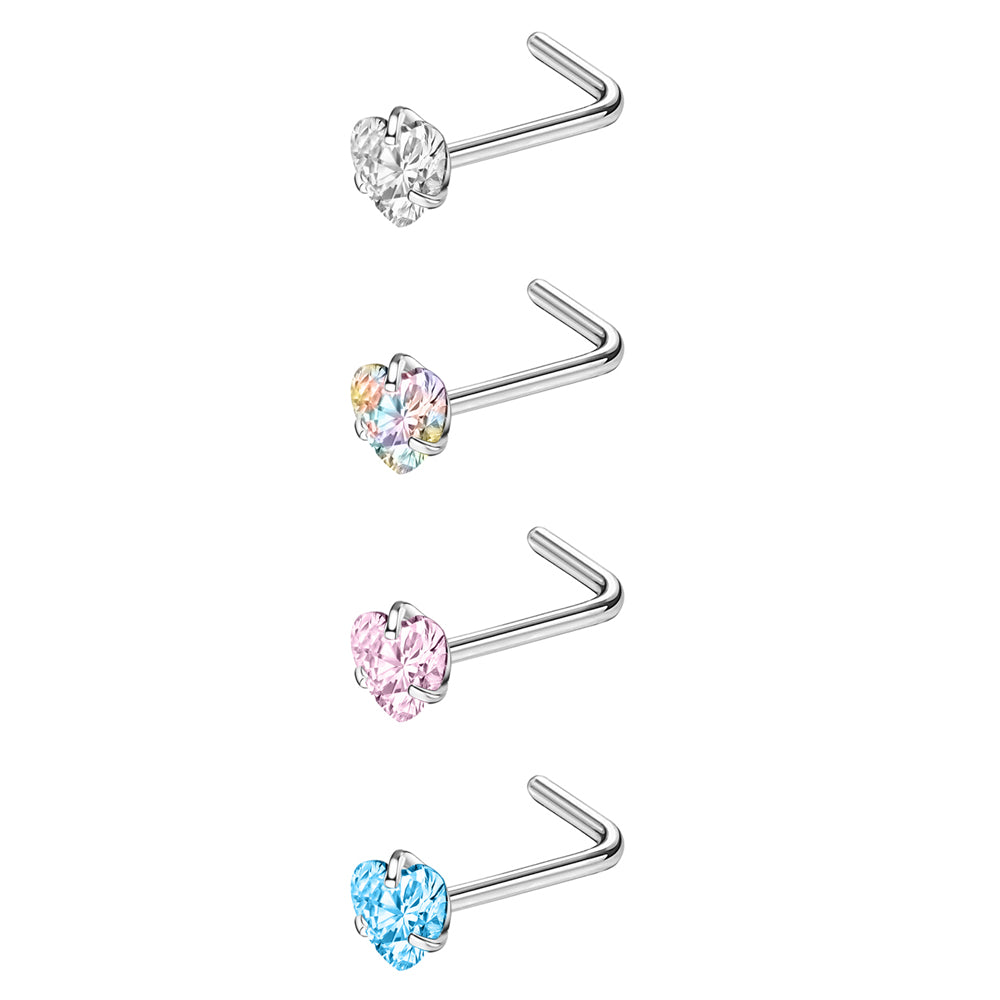 4-Pcs-Set-20G-Heart-Zircon-Nose-Studs-Piercing-L-Shape-Nose-Rings-Stainless-Steel-Nostril Piercing