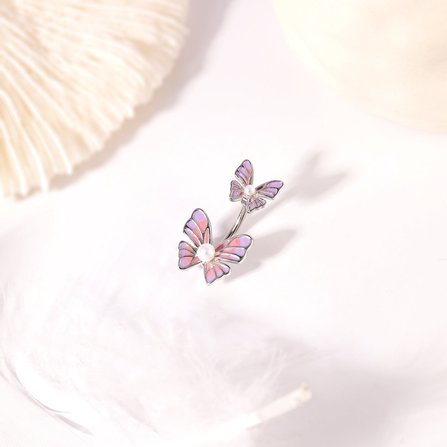 14G-Purple-Pink-Butterfly-Copper-Alloy-Belly-Rings-Pearl-Navel-Piercing-Stainless-Steel-Belly-Navel-Button-Rings