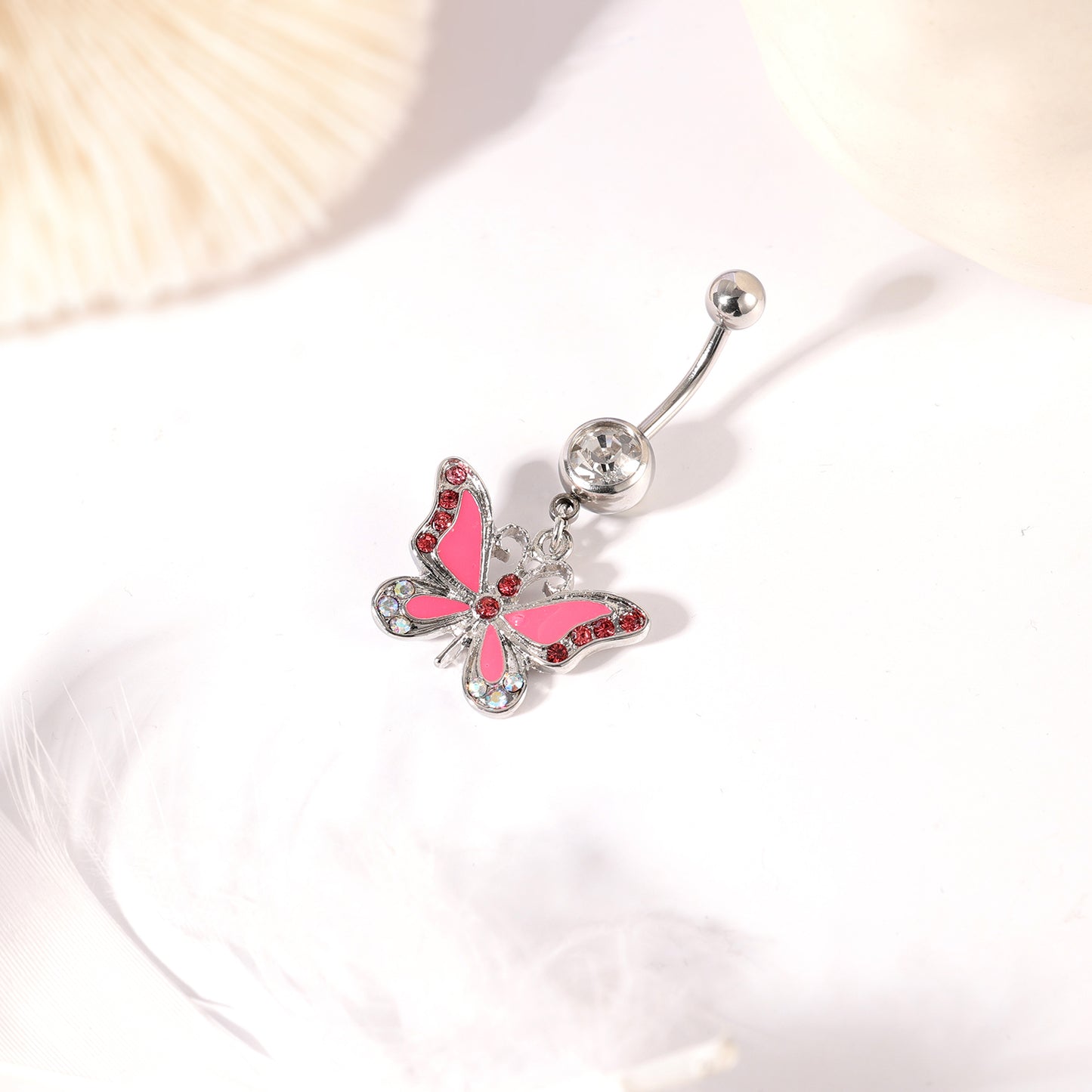 butterfly belly ring