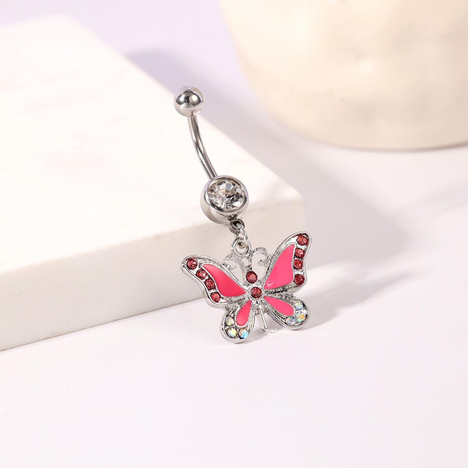 14G-Pink-Butterfly-Belly-Rings-Shiny-Zirconal-Navel-Piercing-Stainless-Steel-Navel-Belly-Button-Rings