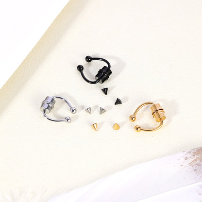 18g Clip on Nose Ring Magnetic Septum Ring Non-Piercing Jewelry