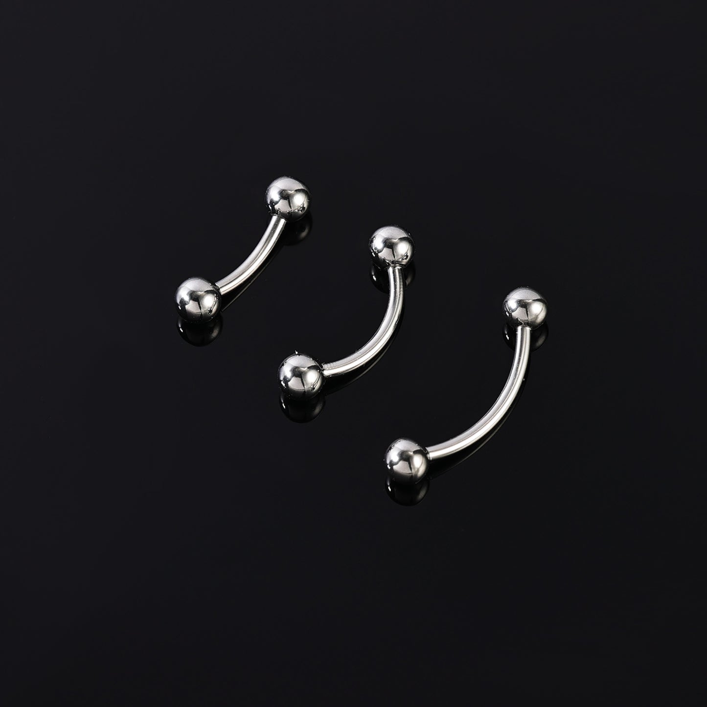 16g/18g Curved Barbell Eyebrow Ring Piercing Ear Helix Rook Daith Piercing