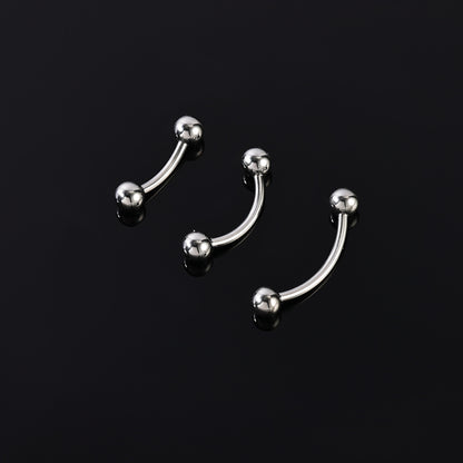 16g/18g Curved Barbell Eyebrow Ring Piercing Ear Helix Rook Daith Piercing