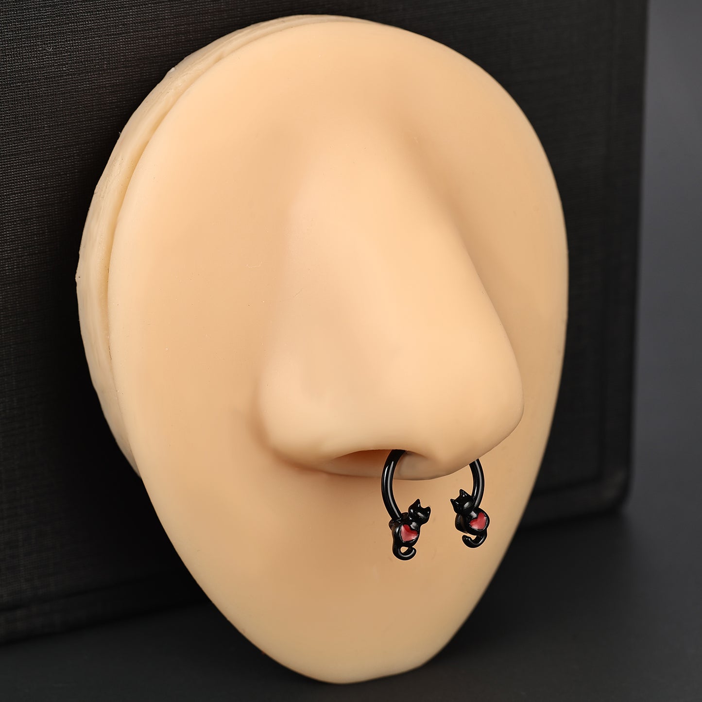 16g Cat Nose Septum Ring Halloween Earrings Daith Helix Piercing