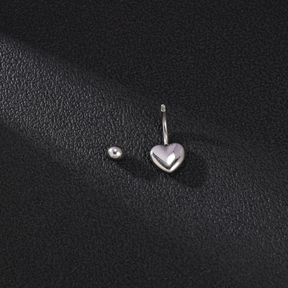 14G Heart Belly Navel Rings Stainless Steel Belly Button Rings