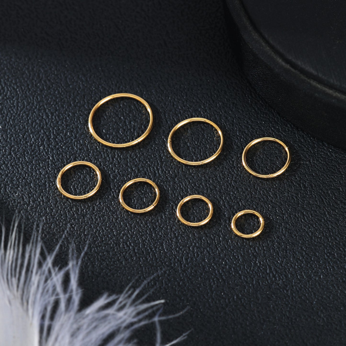 16/18/20g G23 TItanium Nose Septum Ring Hoop Cartilage Earring