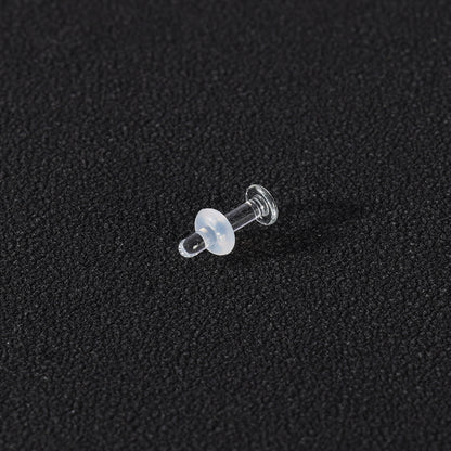 14g/18g/20g Nose Studs Piercing Nose Bone Rings Clear Glass Nostril Piercing