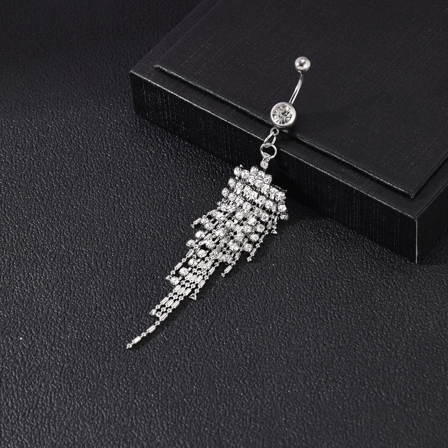 14G Tassels Belly Navel Rings Sparking Zirconia Belly Button Rings