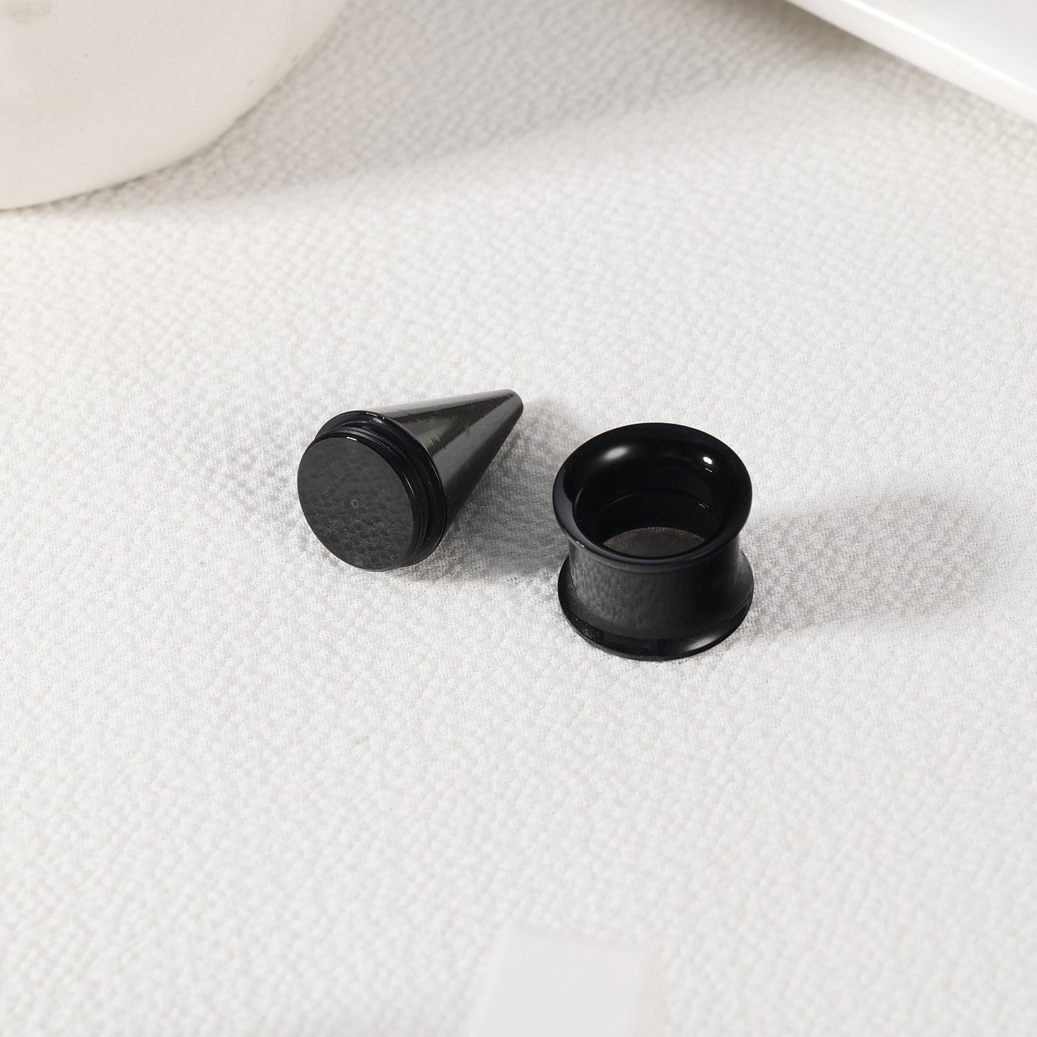 1 Pair 8-18mm Ear Plug Tunnel Acrylic Ear Gauges 2 In 1 Ear Taper Expanders