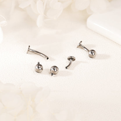 14G G23 Titanium Belly Navel Rings Curved Barbell Belly Button Rings