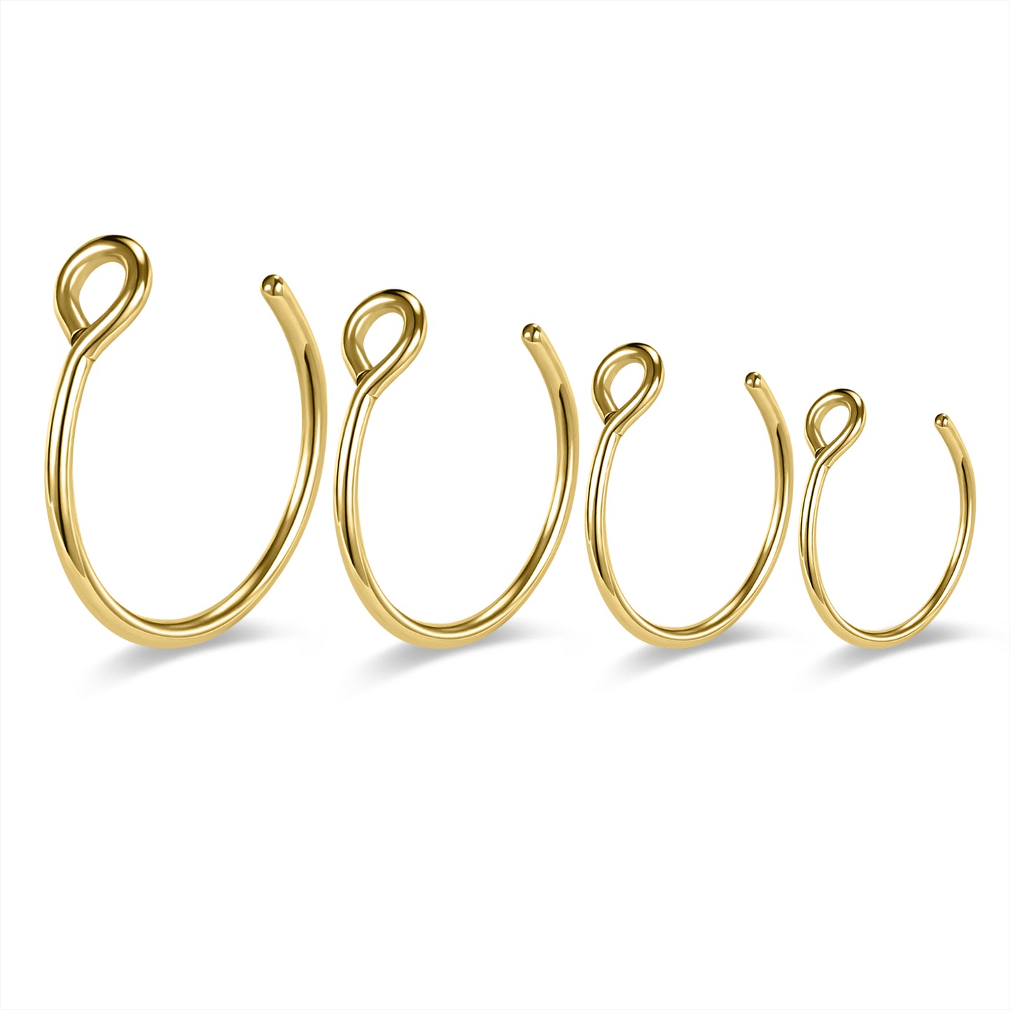 4-Pcs-Set-20G-Open-End-Nose-Rings-C-Shaped-Septum-Rings-Stainless-Steel-Ear-Cartilage-Tragus-Conch-Helix-Piercing