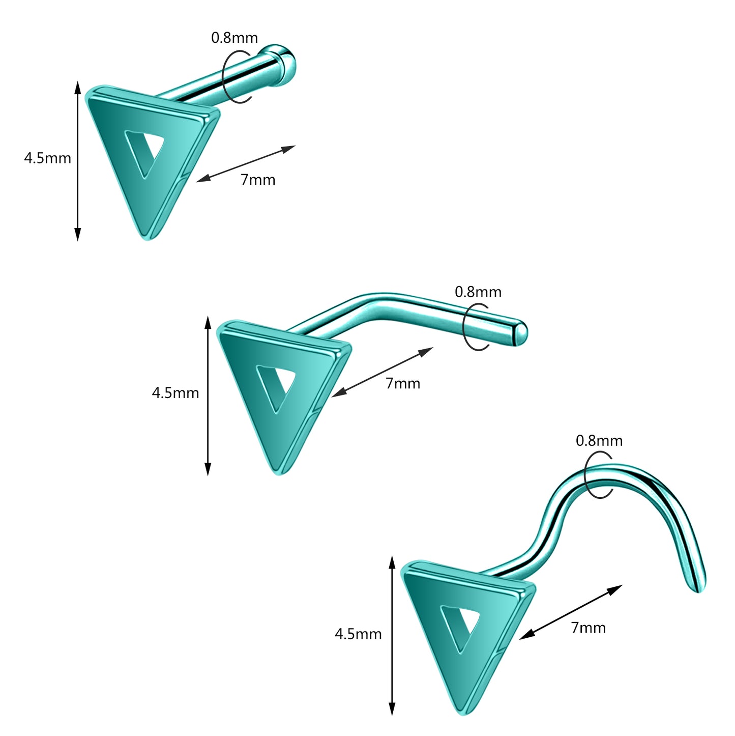 20G-Blue-Green-Triangle-Nose-Studs-Piercing-Nose-Bone-Shape-L-Shape-Crokscrew-Nose-Rings-Stainless-Steel-Nostril-Piercing