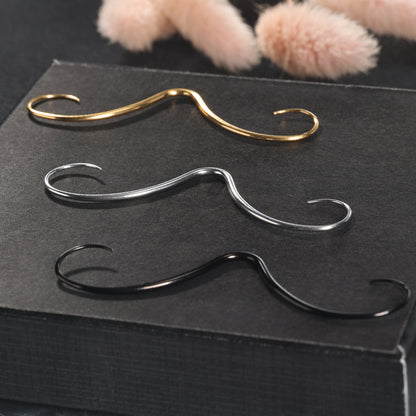 14G/16G Mustache Septum Ring Nose Piercing Jewelry