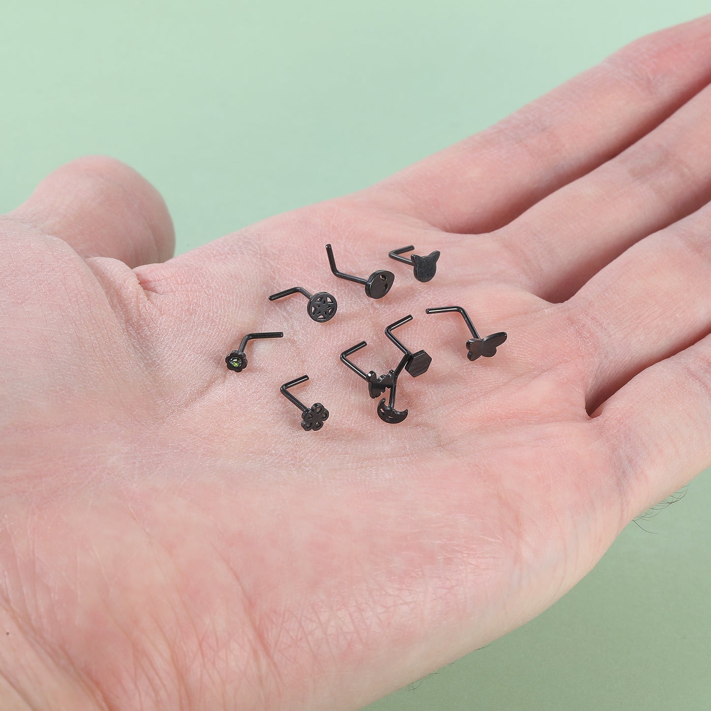 20G-Black-Butterfly-Nose-Studs-Piercing-Nose-Bone-Shape-L-Shape-Crokscrew-Nose-Rings-Stainless-Steel-Nostril-Piercing