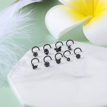 20G-Black-Flower-Crystal-Nose-Studs-Piercing-Nose-Bone-Shape-L-Shape-Crokscrew-Nose-Rings-Stainless-Steel-Nostril-Piercing