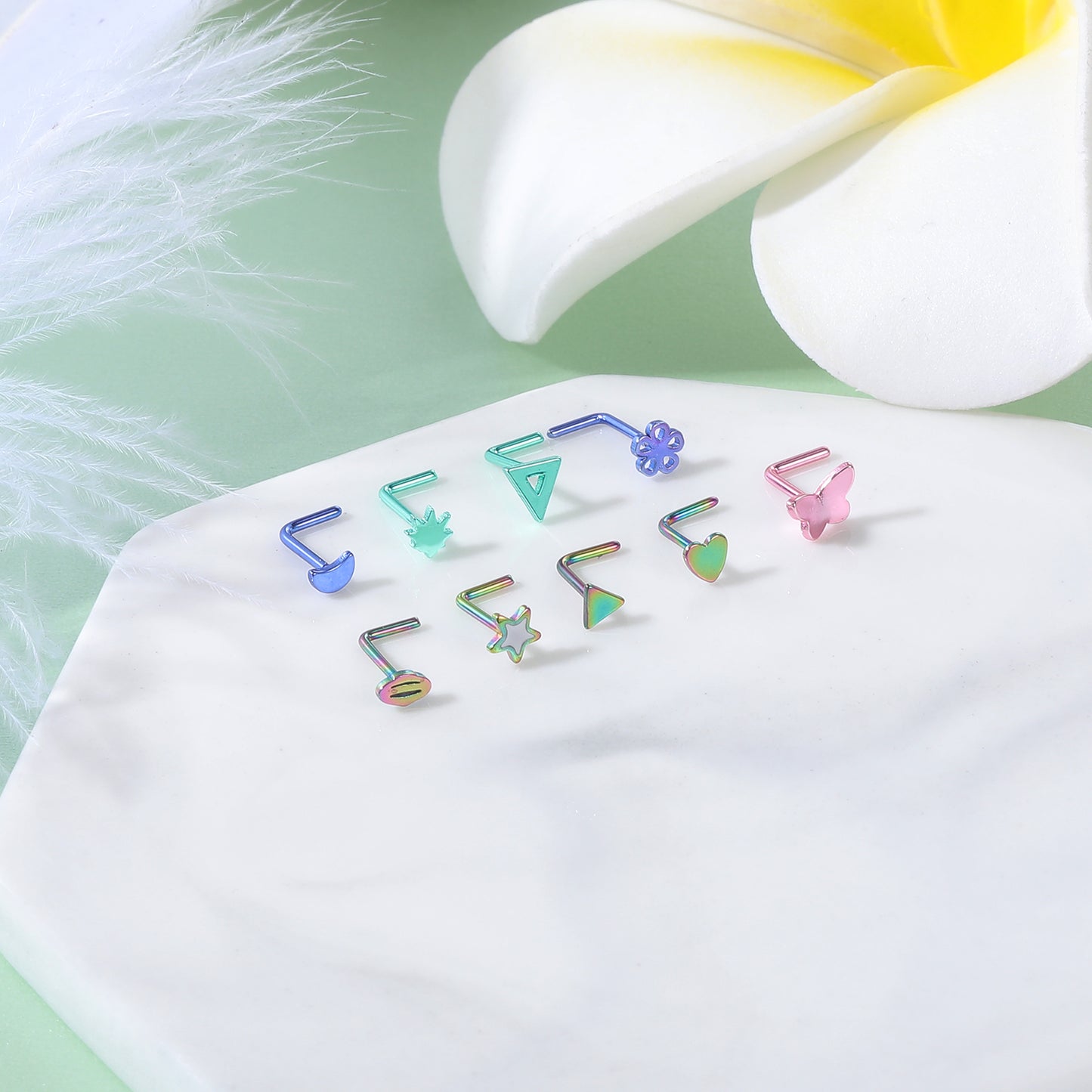 20G-Violet-Blue-Flower-Nose-Studs-Piercing-Nose-Bone-Shape-L-Shape-Crokscrew-Nose-Rings-Stainless-Steel-Nostril-Piercing