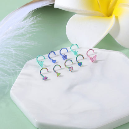 20G-Blue-Green-Triangle-Nose-Studs-Piercing-Nose-Bone-Shape-L-Shape-Crokscrew-Nose-Rings-Stainless-Steel-Nostril-Piercing