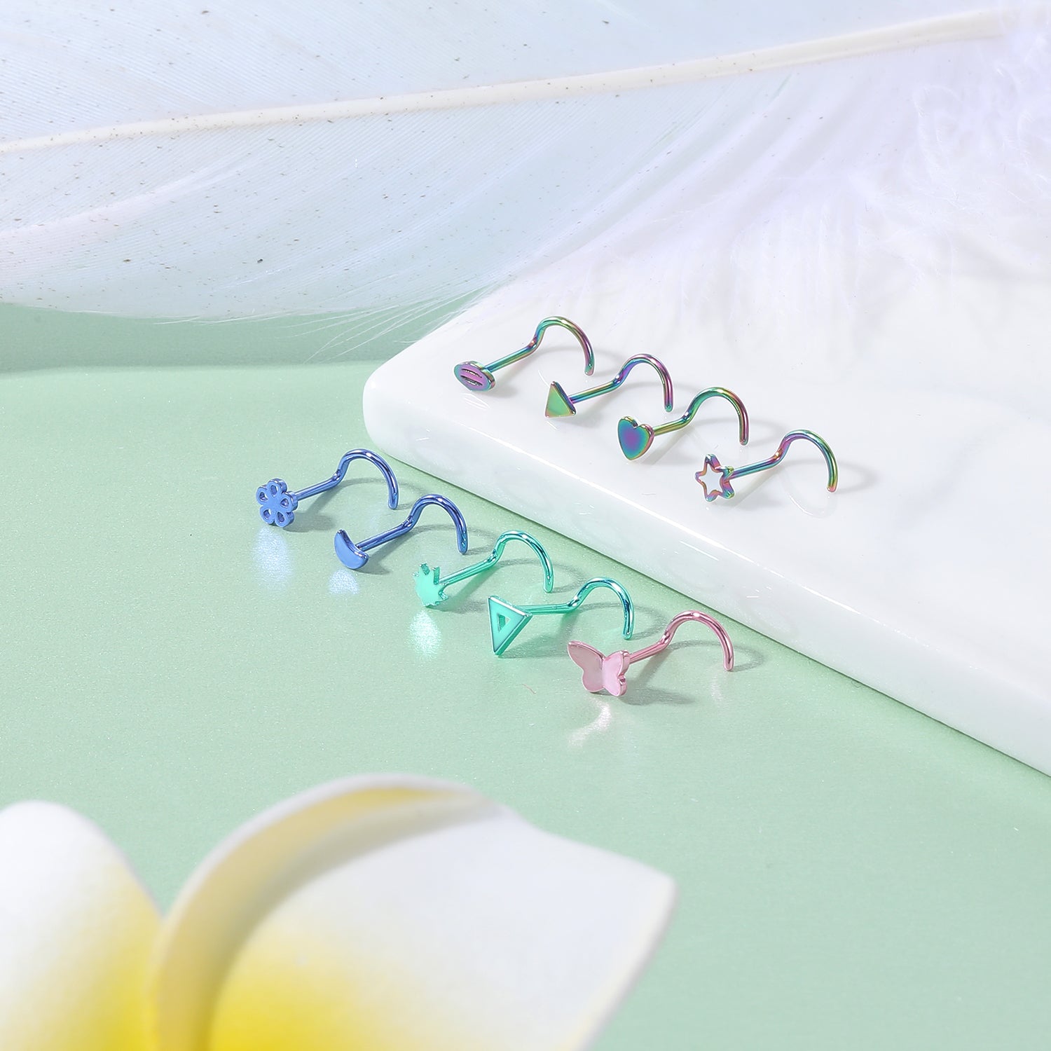 20G-Violet-Blue-Flower-Nose-Studs-Piercing-Nose-Bone-Shape-L-Shape-Crokscrew-Nose-Rings-Stainless-Steel-Nostril-Piercing