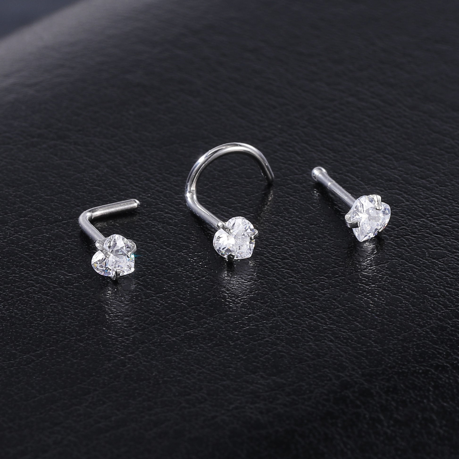 4-Pcs-Set-20G-Heart-Zircon-Nose-Studs-Piercing-Nose-Bone-Shape-Nose-Rings-Stainless-Steel-Nostril Piercing