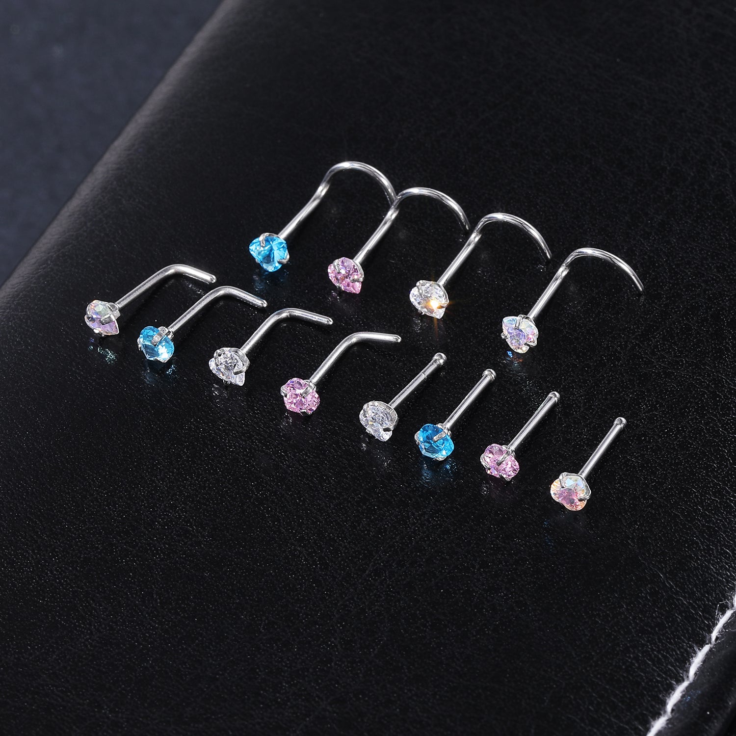 4-Pcs-Set-20G-Heart-Zircon-Nose-Studs-Piercing-Crokscrew-Shape-Nose-Rings-Stainless-Steel-Nostril Piercing