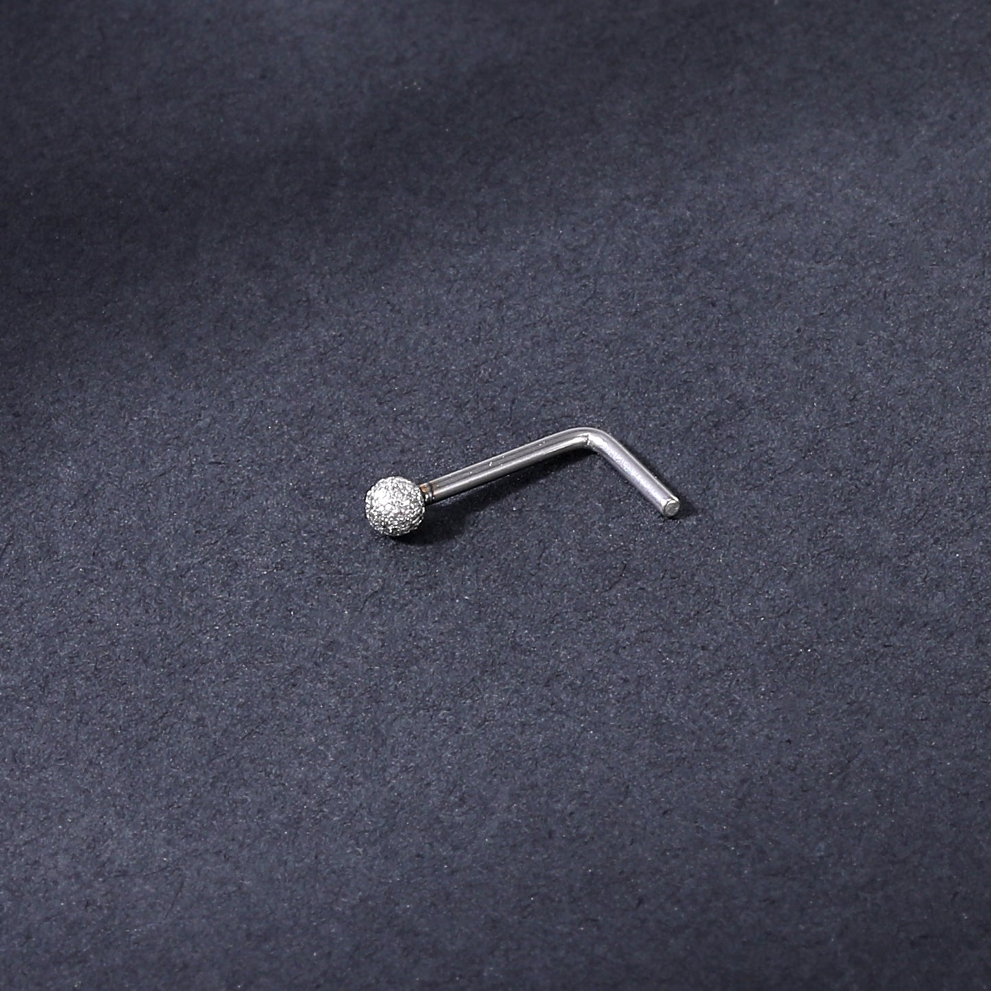 20G-Frosted-Ball-Nose-Studs-Piercing-Nose-Bone-Shape-L-Shape-Crokscrew-Nose-Rings-Stainless-Steel-Nostril-   Piercing