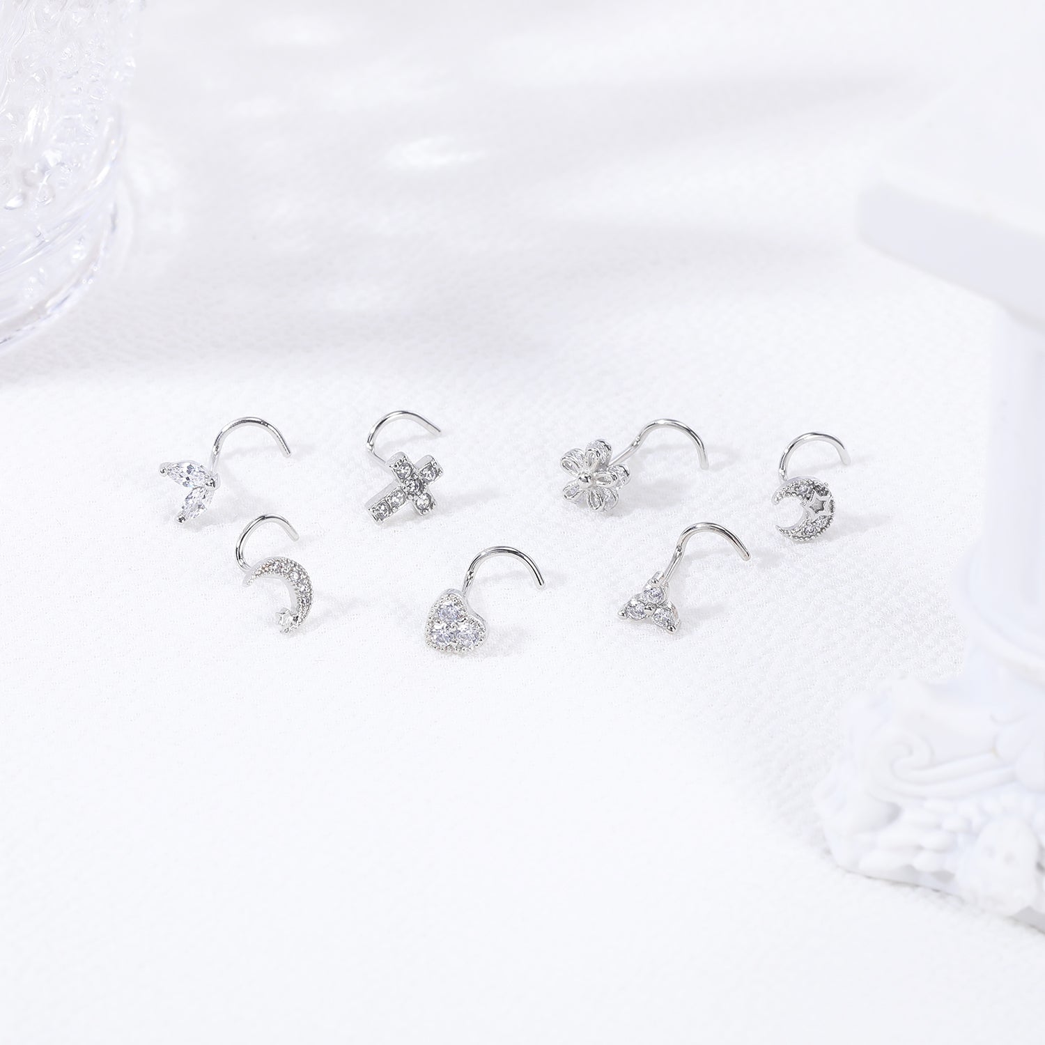 20G-Cross-White-Crystal-Nose-Studs-Piercing-Crokscrew-Nose-Rings-Stainless-Steel-Nostril-Piercing