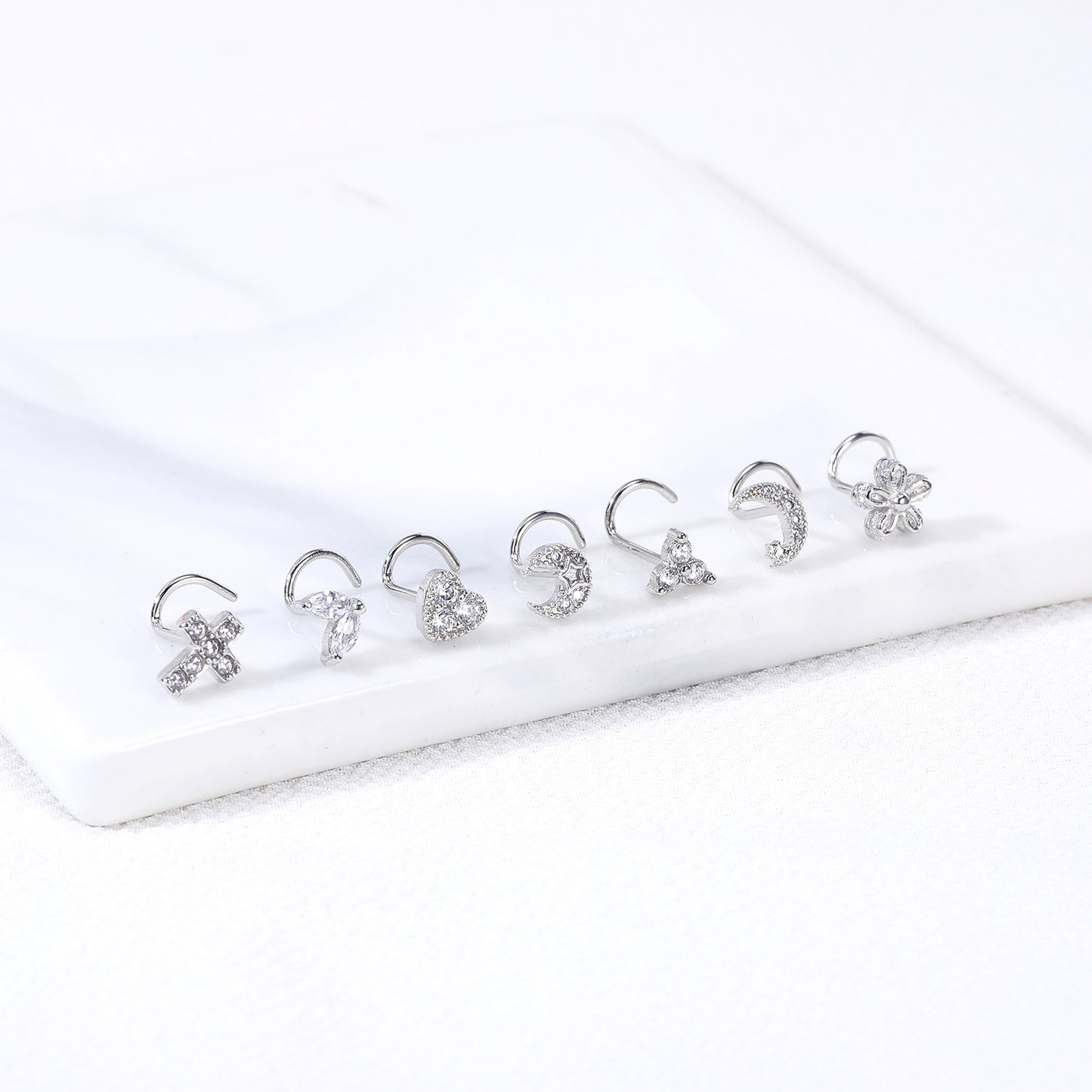 20G-Cross-White-Crystal-Nose-Studs-Piercing-Crokscrew-Nose-Rings-Stainless-Steel-Nostril-Piercing