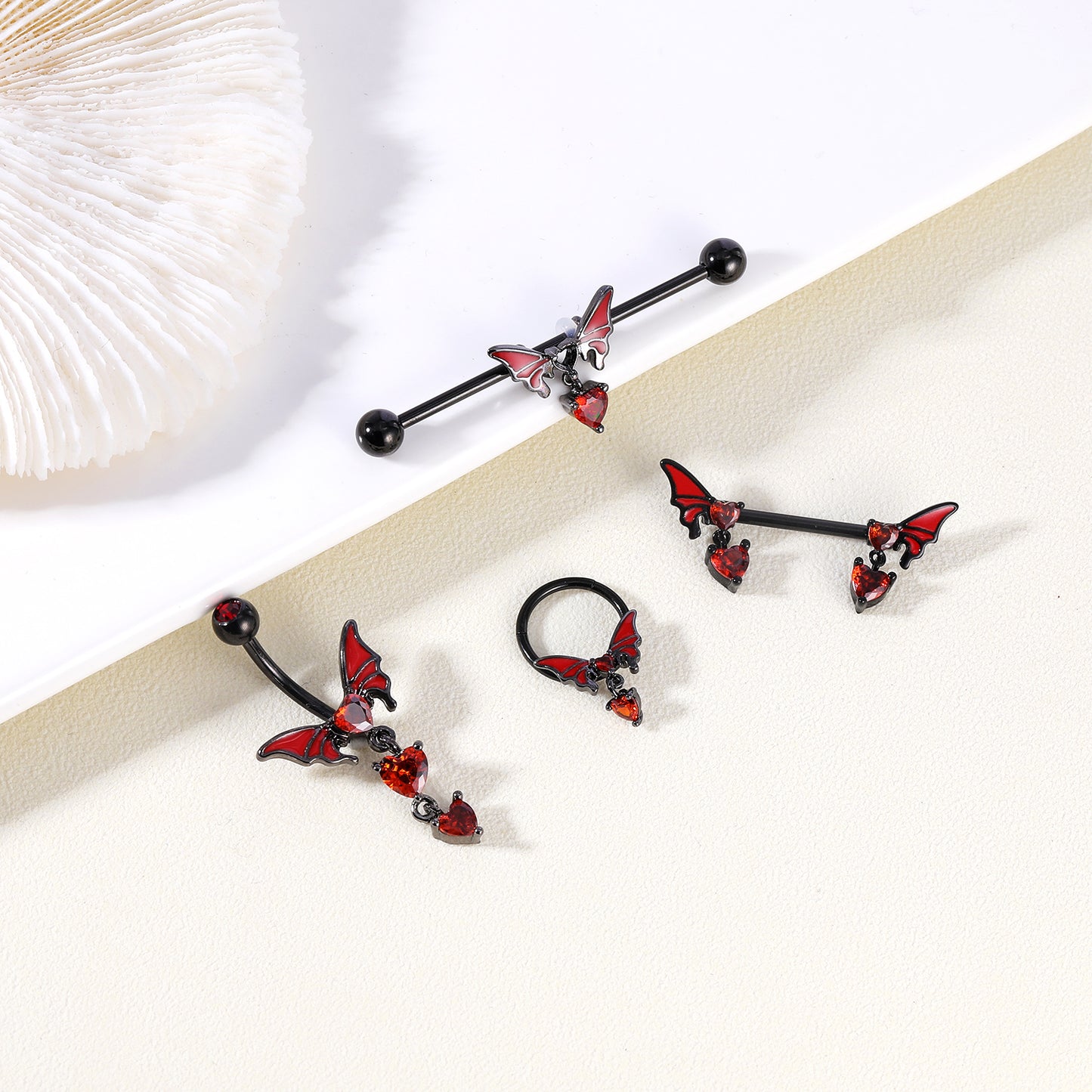 14G-Red-Butterfly-Small-Pendant-Belly-Rings-Red-Zirconal-Navel-Piercing-Stainless-Steel-Navel-Belly-Button Rin