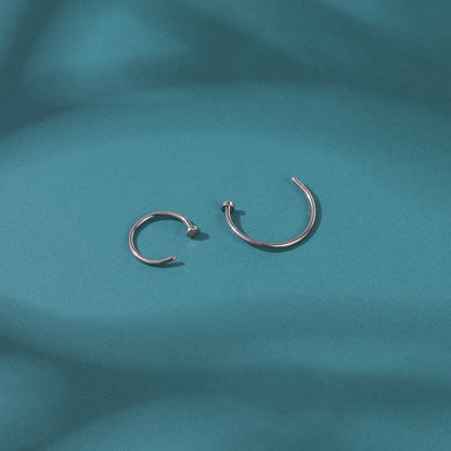 20g G23 TItanium Nose Ring U-Shaped Septum Ring Piercing Jewelry