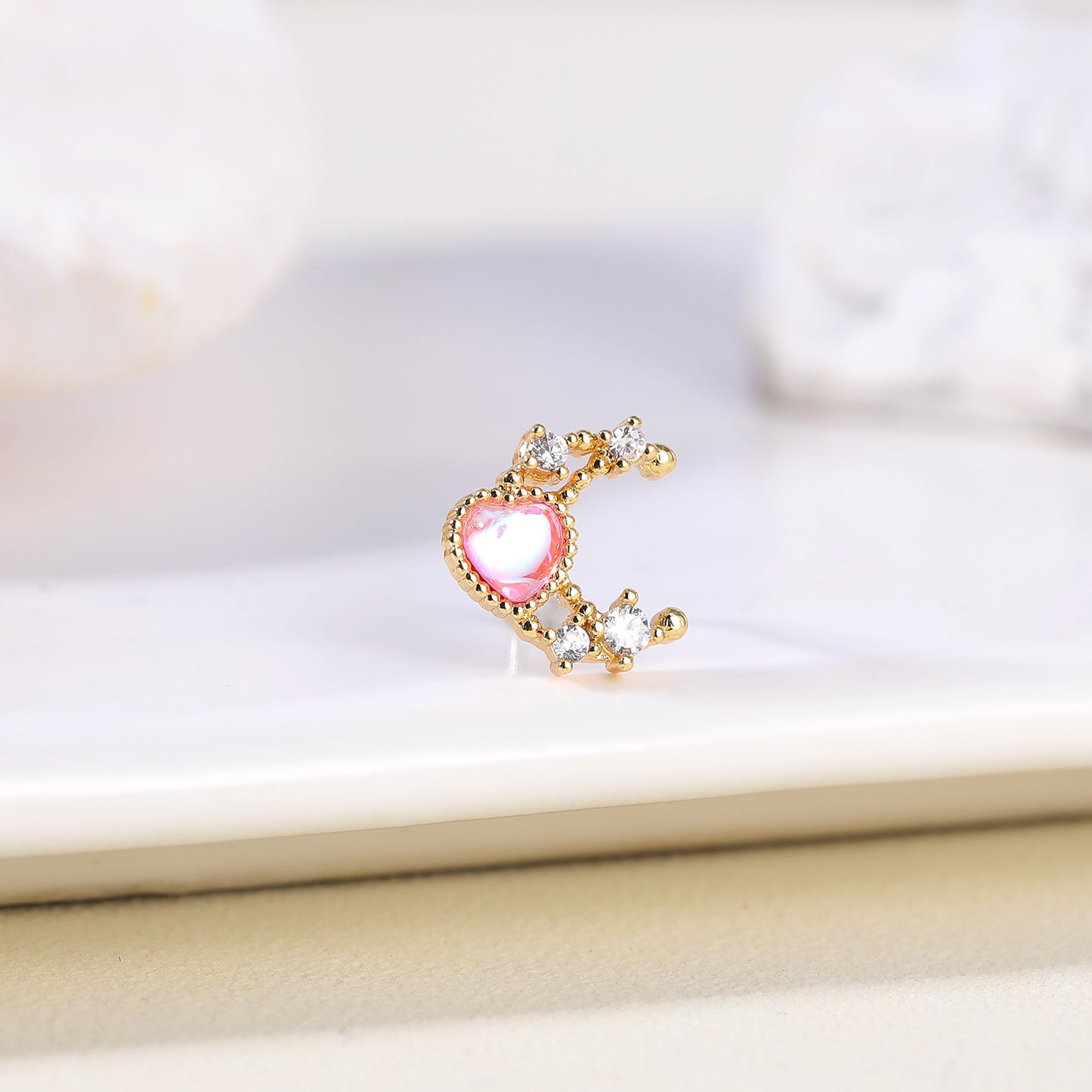 20G-White-Zircon-Nose-Studs-Piercing-Pink-Heart-L-Shape-Nose-Rings-Gold-Silver-Plated-Nostril-Piercing