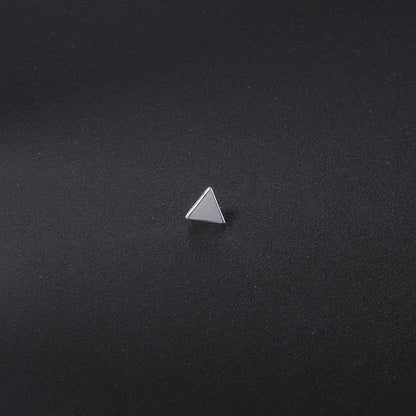 4pcs Triangle Dermal Anchor Tops Surgical Steel Internally Threaded Skin Diver Piercings