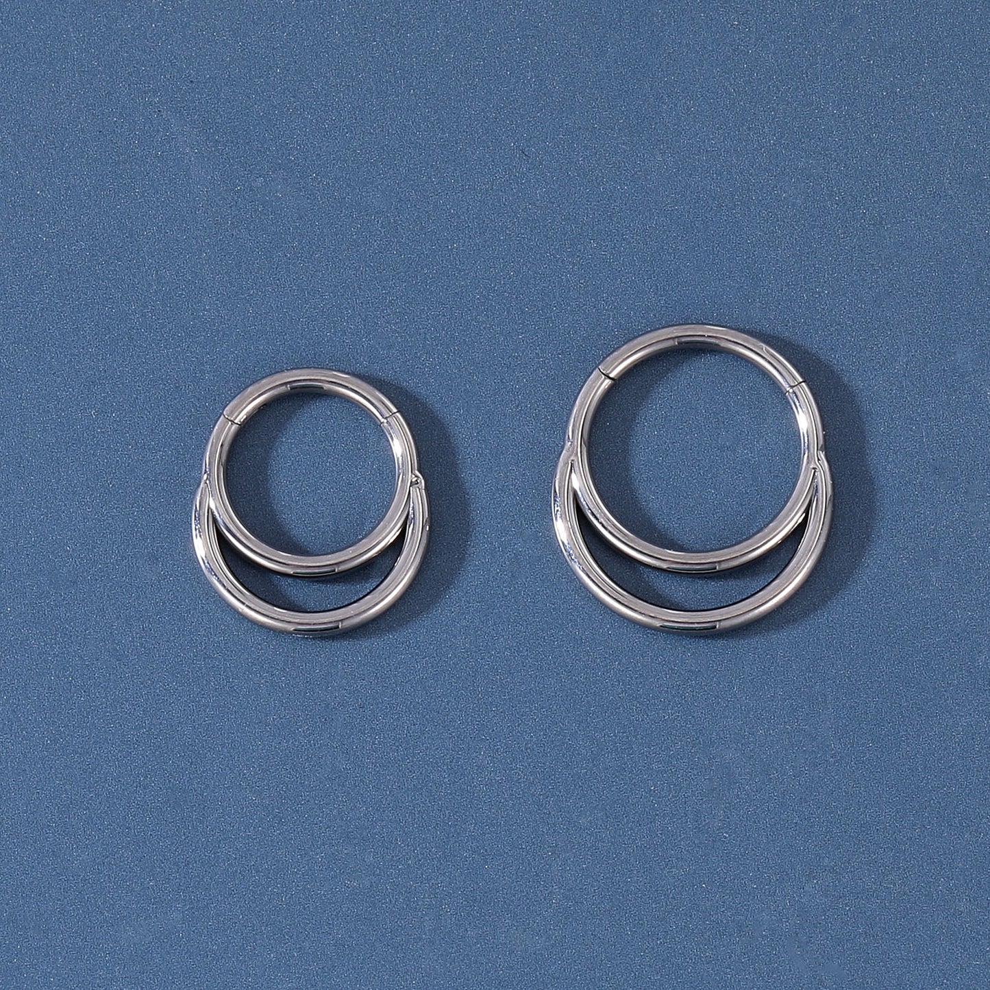 16g G23 TItanium Septum Ring Hinged Nose Ring Hoop Cartilage Earring