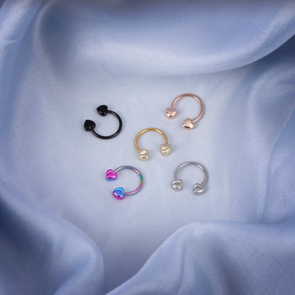 16G-Peach-Heart-BCR-Nose-Rings-Horseshoe-Nose-Septum-Piercing-Stainless-Steel-Lip-Piercing