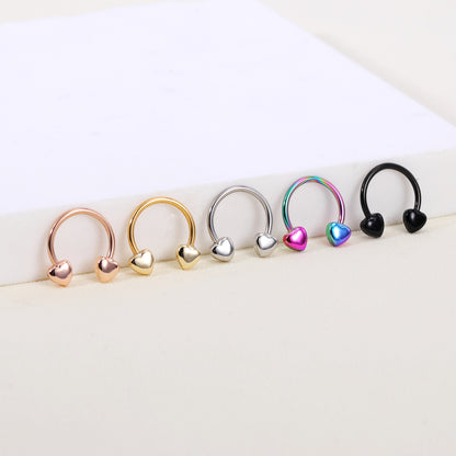 16G-Peach-Heart-BCR-Nose-Rings-Horseshoe-Nose-Septum-Piercing-Stainless-Steel-Lip-Piercing