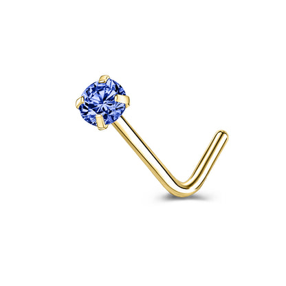 6-Pcs/Set-20G-Dark-Blue-Zircon-Nose-Studs-Piercing-L-Shape-Nose-Rings-Gold-Plated-Nostril-Piercing