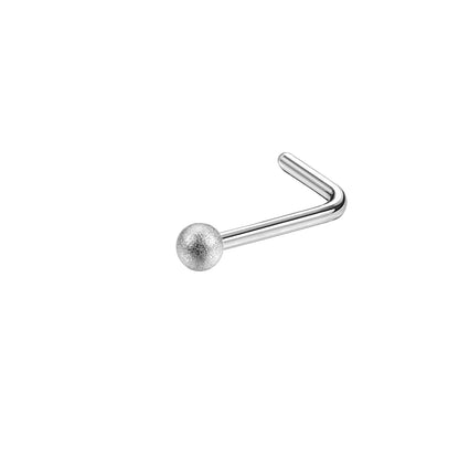 20G-Frosted-Ball-Nose-Studs-Piercing-Nose-Bone-Shape-L-Shape-Crokscrew-Nose-Rings-Stainless-Steel-Nostril-   Piercing