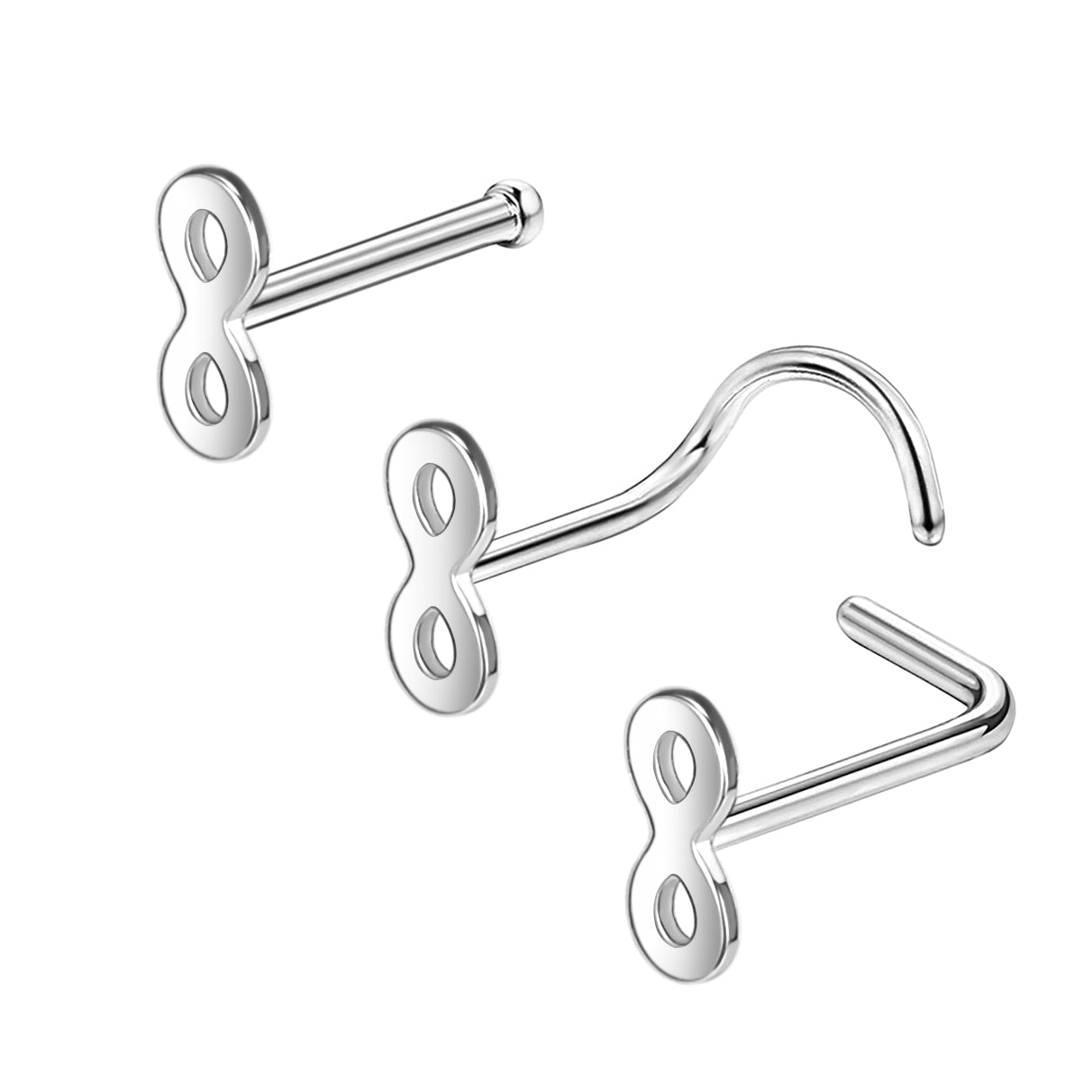 20G-Figure-8-Nose-Studs-Piercing-Nose-Bone-Shape-LShape-Crokscre-Nose-Rings-Stainless-Stee-Nostril-Piercing