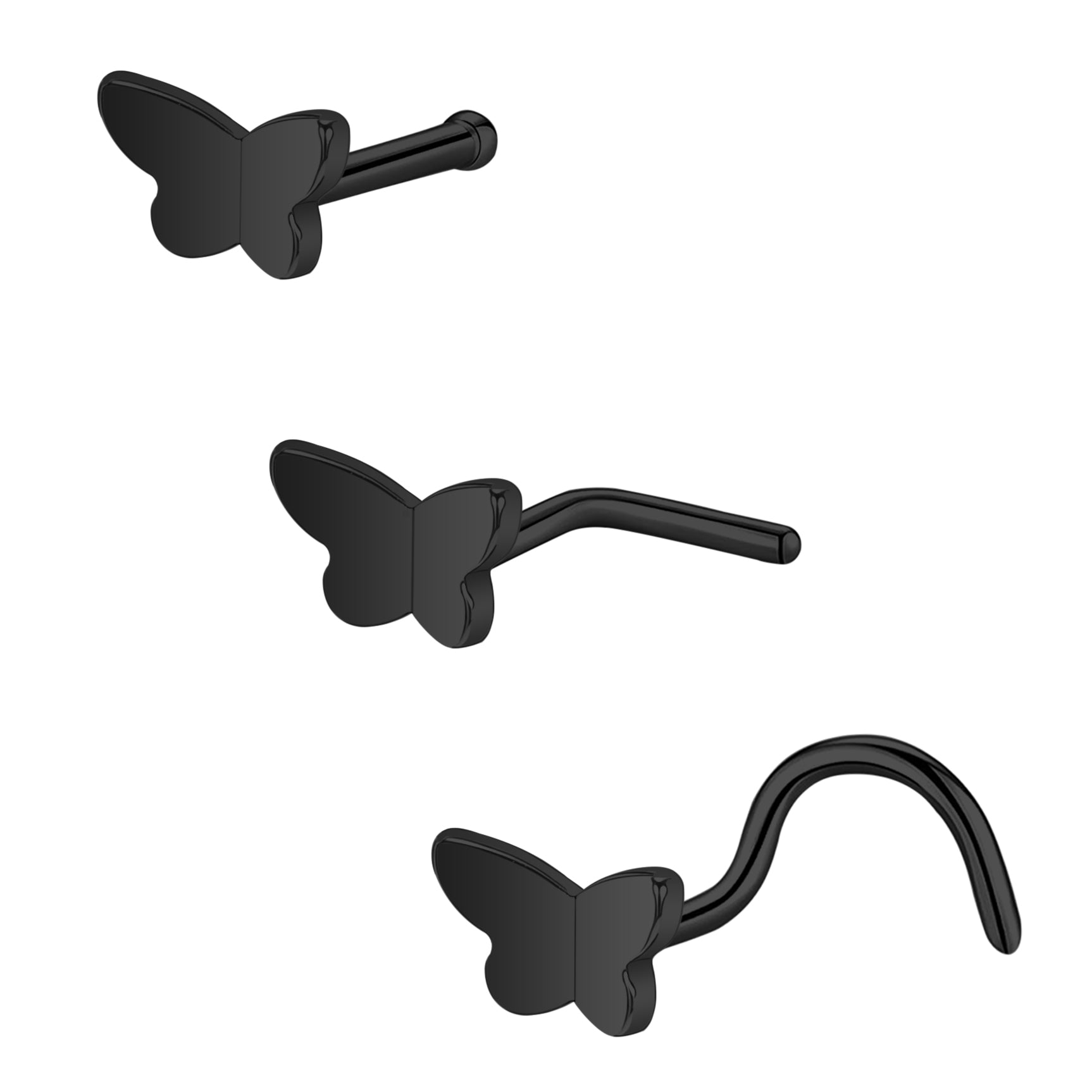 20G-Black-Butterfly-Nose-Studs-Piercing-Nose-Bone-Shape-L-Shape-Crokscrew-Nose-Rings-Stainless-Steel-Nostril-Piercing