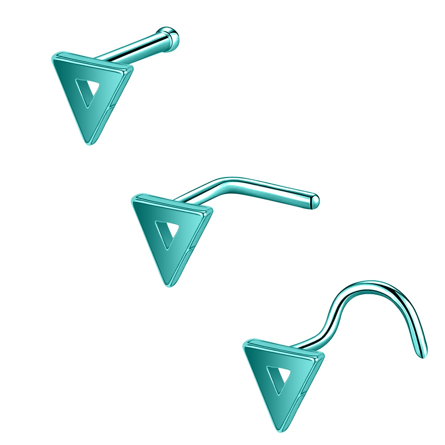 20G-Blue-Green-Triangle-Nose-Studs-Piercing-Nose-Bone-Shape-L-Shape-Crokscrew-Nose-Rings-Stainless-Steel-Nostril-Piercing